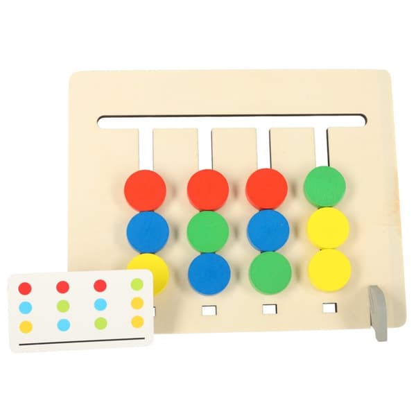 Träleksak med pedagogisk matchning av färger, Montessori-frukt