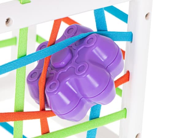 Flexibel kubsorterare leksak plug-in fyrkant