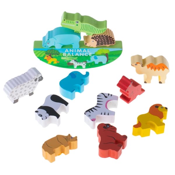 Pusselspel balanserande safaridjur