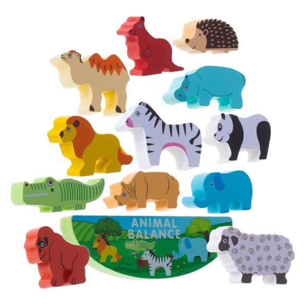 Pusselspel balanserande safaridjur
