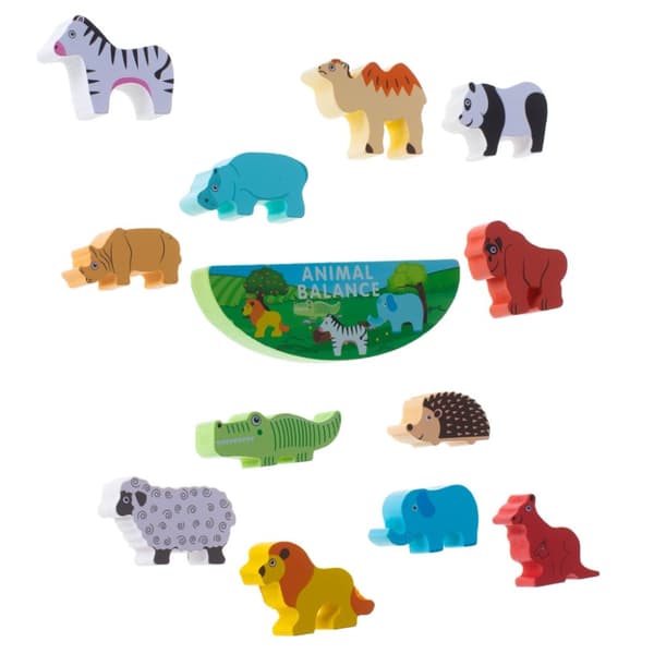 Pusselspel balanserande safaridjur