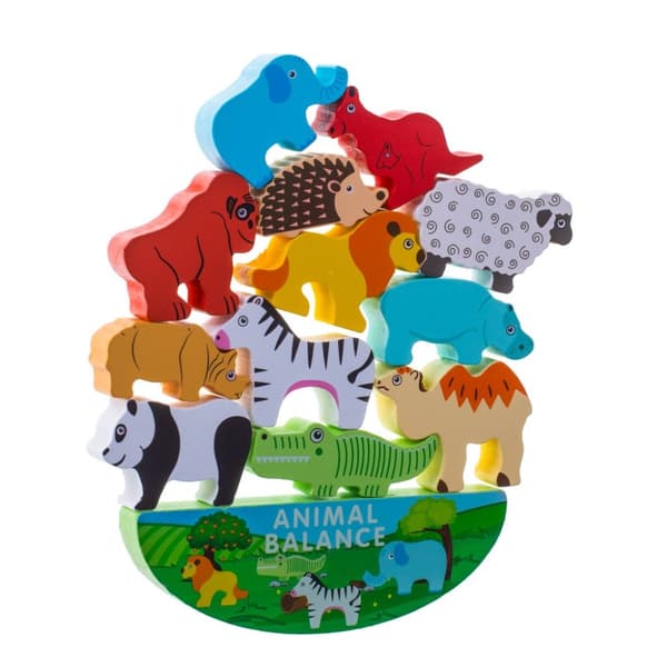 Pusselspel balanserande safaridjur