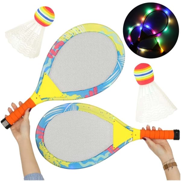 LED-belysta tennisracketar + dart