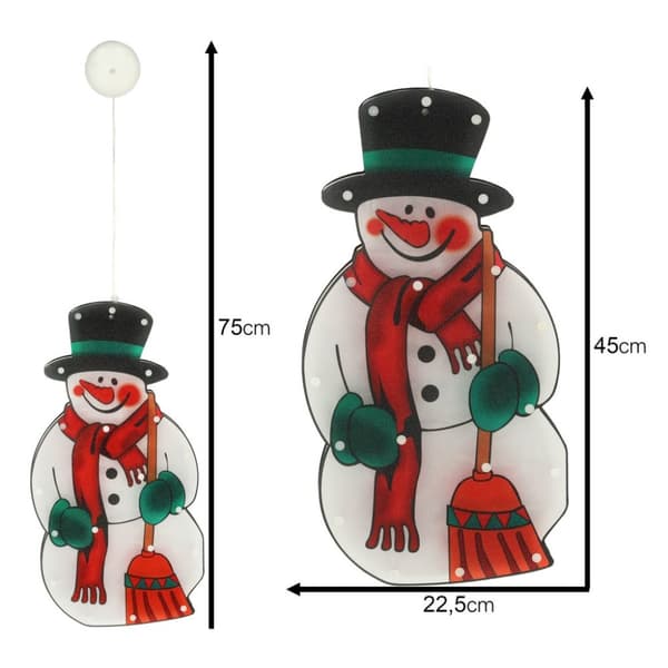 LED-hänglampor juldekoration snögubbe 45cm