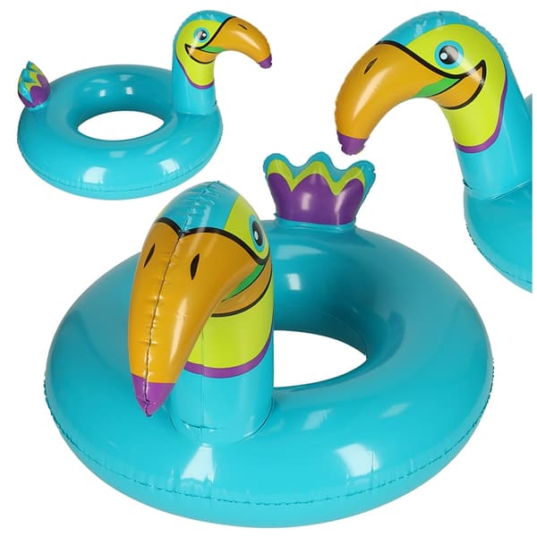 Uppblåsbar barnbadring Toucan 70cm