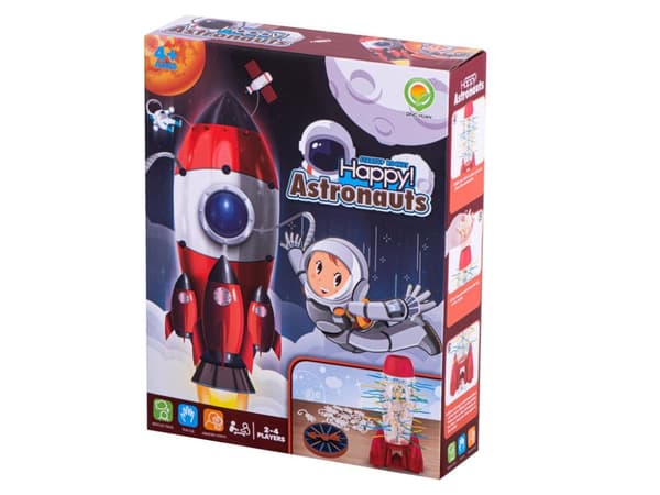 Astronautkapsel öl arkadspel röd