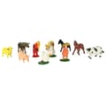 Miniatyrbilde 4 av 9: Bondgårdsdjursfigurer set ko häst 12 delar