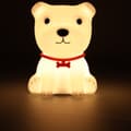 Miniatyrbild 5 av 8: Silikon nattlampa vit hund