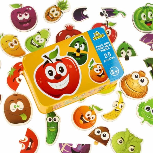 Frukt-/grönsakskonservpussel 25 pussel
