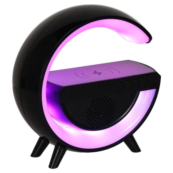 LED G-lampa med induktiv laddare svart