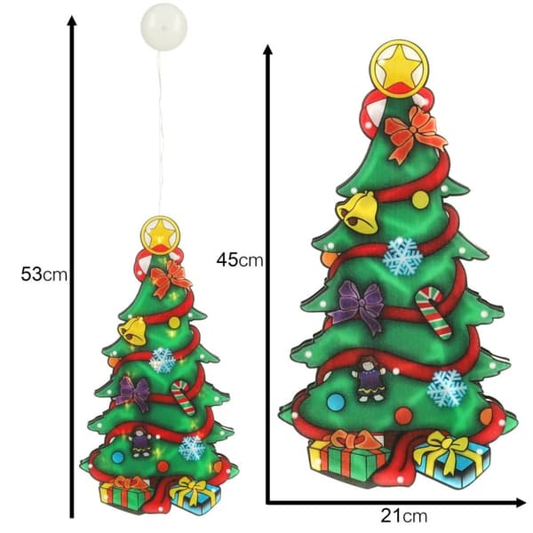 LED-hänglampor julgransdekoration 45 cm