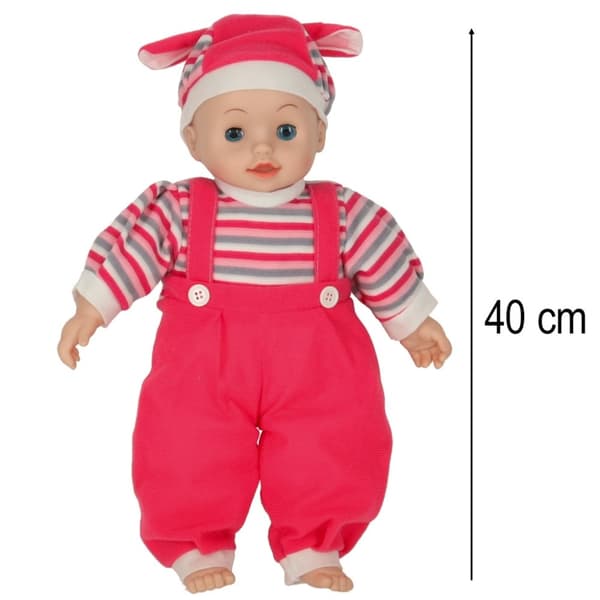 Maya babydocka med ljud rosa 40 cm