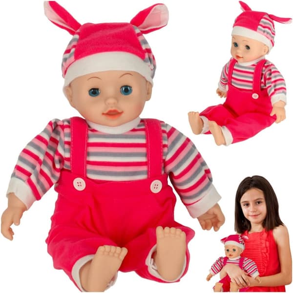 Maya babydocka med ljud rosa 40 cm