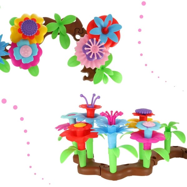 Blommor kreativa block blomsterträdgård 48 element