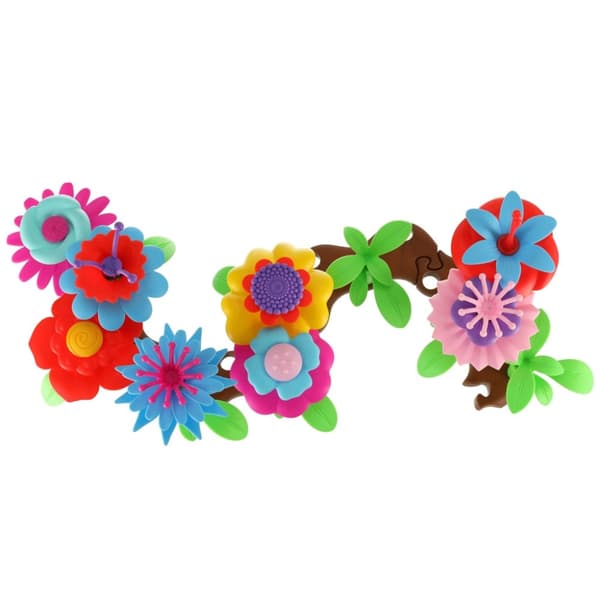 Blommor kreativa block blomsterträdgård 48 element