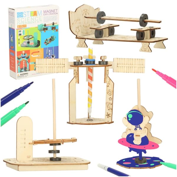 DIY vetenskapligt experimentkit magnetic 4-i-1