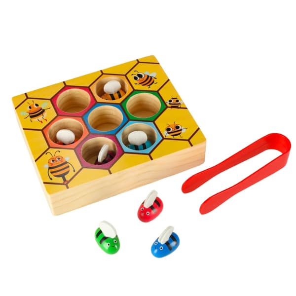 Montessori bin honungskaka pedagogiskt spel