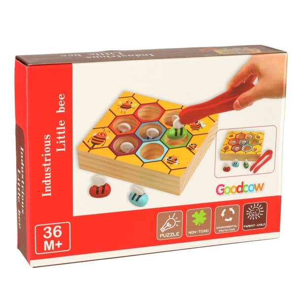 Montessori bin honungskaka pedagogiskt spel
