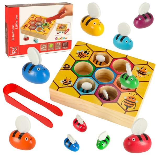 Montessori bin honungskaka pedagogiskt spel