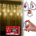 Miniatyrbilde 3 av 8: LED-julgransgardin med bild 3m 10 USB-lampor