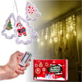 Miniatyrbilde 4 av 8: LED-julgransgardin med bild 3m 10 USB-lampor