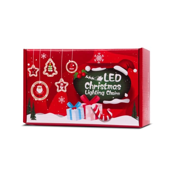 LED-julgransgardin med bild 3m 10 USB-lampor