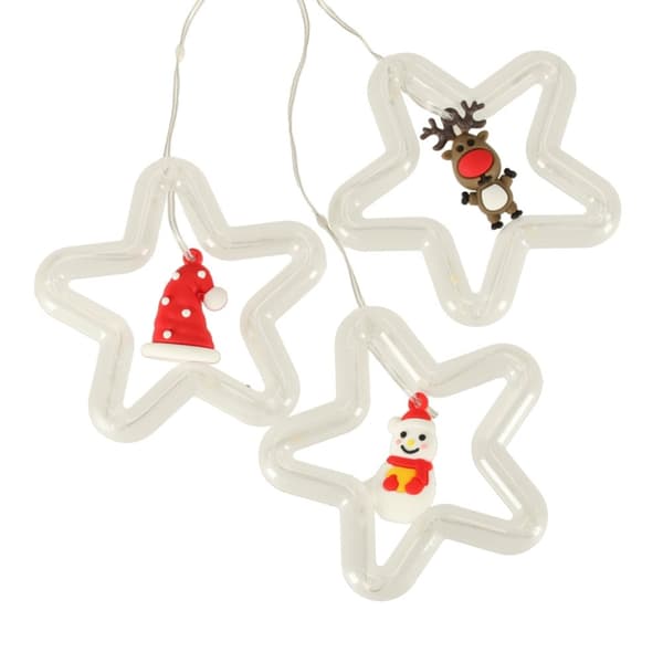 LED-gardinlampor med figurer 3m 125LED varmvit