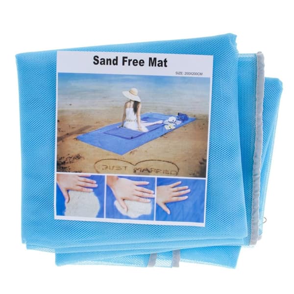Strandmatta sandfri XXL 200x200cm