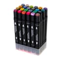 Miniatyrbild 4 av 11: 24-Pack Tuschpennor med Fodral - Färgpennor Dubbelsidiga Pennor