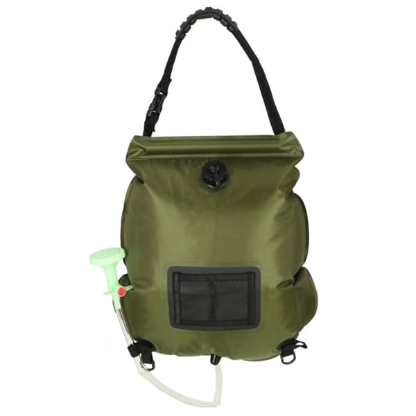 Solcellsdusch för camping 20L XXL med termometer
