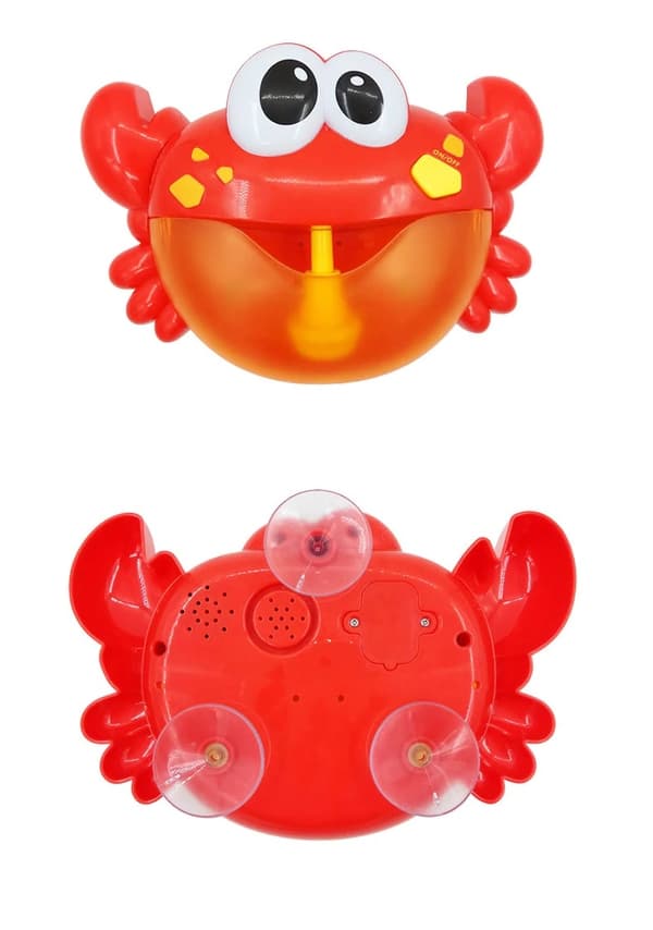 Bubbelgenerator skum badleksak krabba