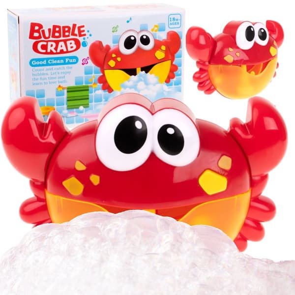 Bubbelgenerator skum badleksak krabba