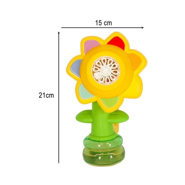 Såpbubbelmaskin blomma dansande ljus