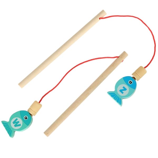 Montessori träfiskfiskemagnetspel