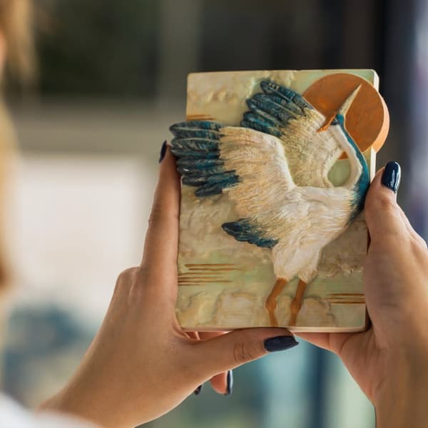 CANDELLANA Gips målarbild 3D-målning kran set färger och penslar
