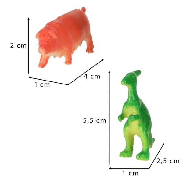 Figurer havsdjur vilda dinosaurier set mix 48 delar