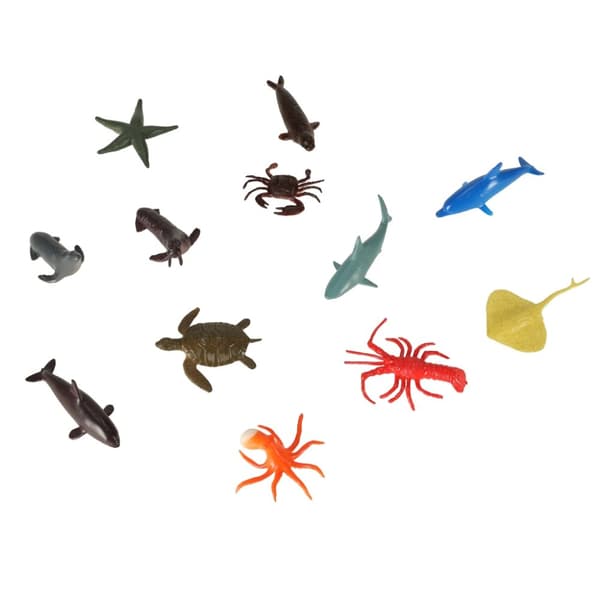 Figurer havsdjur vilda dinosaurier set mix 48 delar