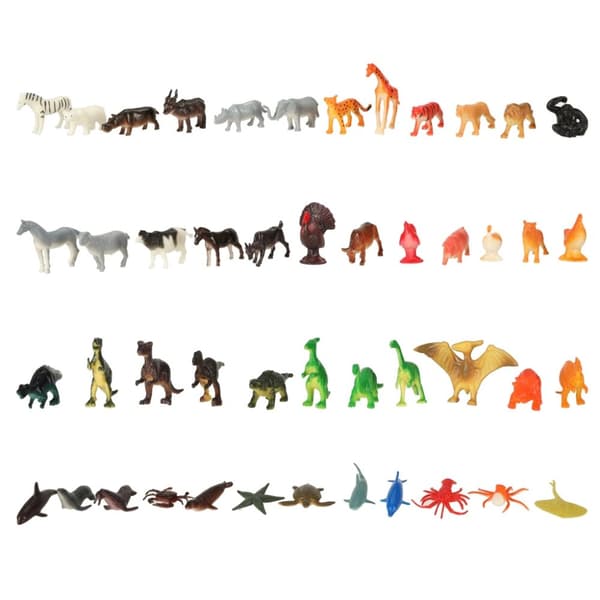 Figurer havsdjur vilda dinosaurier set mix 48 delar
