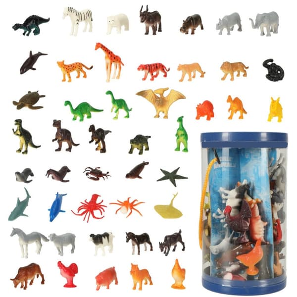 Figurer havsdjur vilda dinosaurier set mix 48 delar