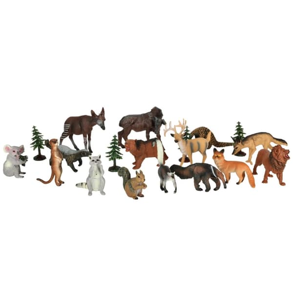 Figurer djurparksdjur set om 19 el.