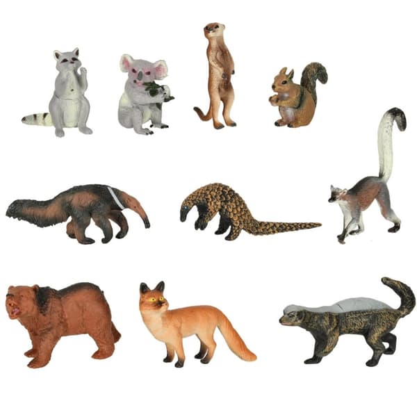 Figurer djurparksdjur set om 19 el.
