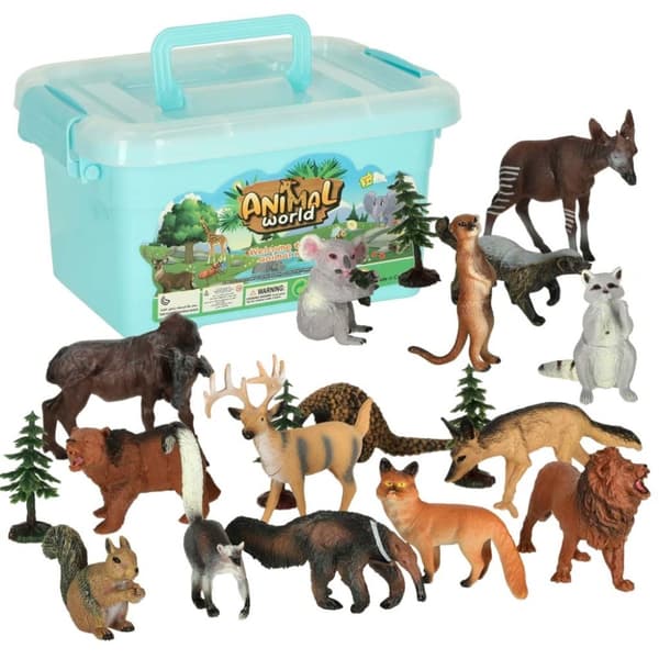 Figurer djurparksdjur set om 19 el.