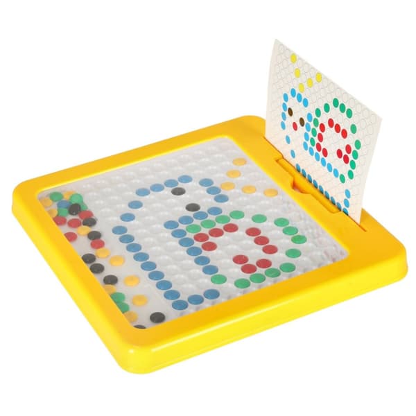 Magnetisk montessoribräda prickar gula