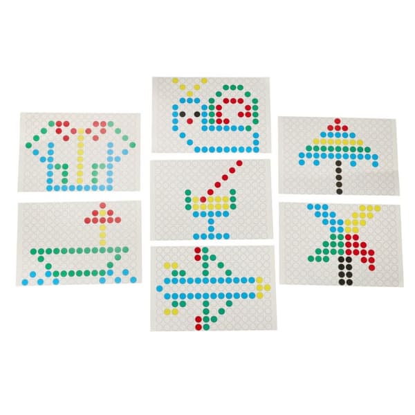 Magnetisk montessoribräda prickar gula