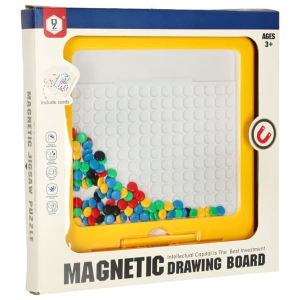 Magnetisk montessoribräda prickar gula