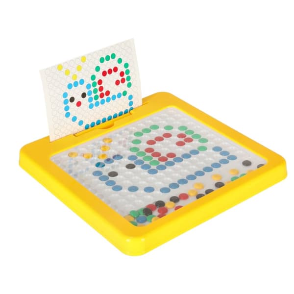 Magnetisk montessoribräda prickar gula