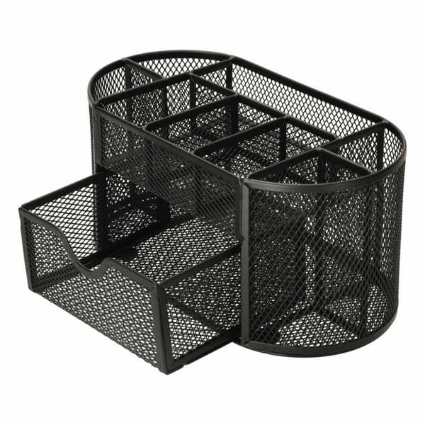 Skrivbordsorganisatör i metall, 9 fack