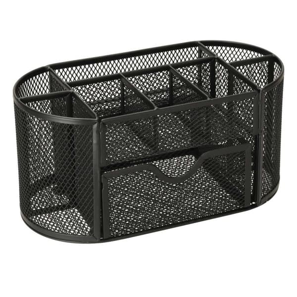 Skrivbordsorganisatör i metall, 9 fack