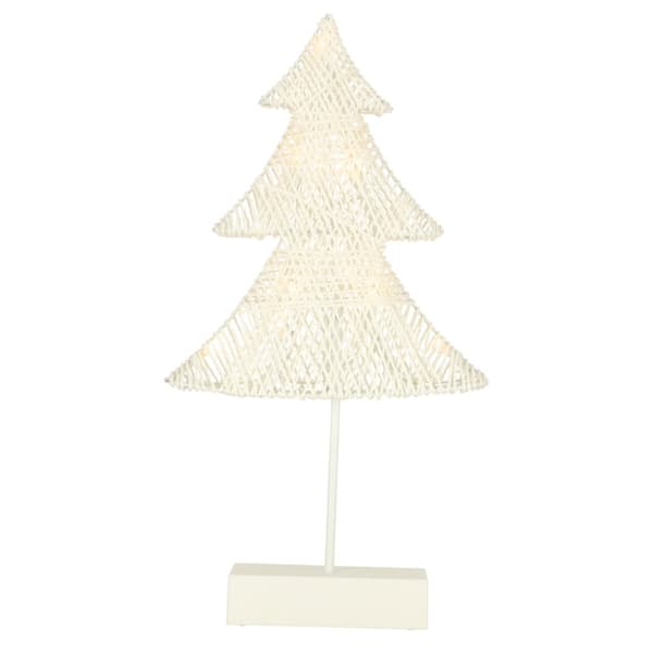 Julgransdekoration stående 39 cm 10 LED varmgul batteridriven