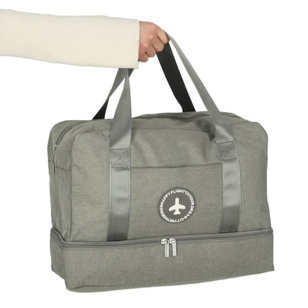 Resväska handbagage 39x18x30cm grå